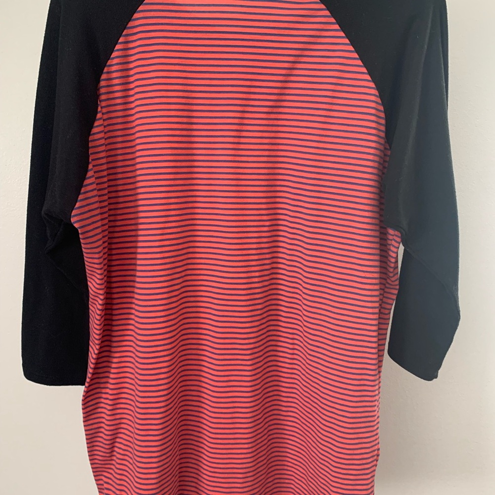 LuLa Roe Baseball Style Striped Tee - Picture 4 of 16